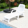 Folding Garden Reclining Sun Lounger Chair Bed Pool Seat Recliner Beach Camping