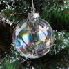 Fillable Hanging Christmas Clear Glass 6/8/10cm Bauble Ball Empty Box Wedding UK