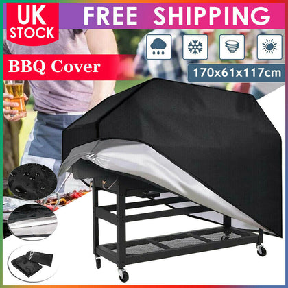 170cm BBQ Cover Heavy Duty Waterproofs Gas Barbecue Covers Outdoor Protector UK