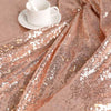 48''x72'' Gold Rose Sparkly Sequin Tablecloth Background Wedding Party Decor