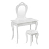 Girls Dressing Table w/ Mirror Stool Drawer Little Vanity Table Set Children UK