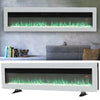 40/50/60in Electric Fireplace LED Flame Fire Heater + Remote Wall Inset/Standing