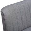 Modern Double Seat Sofa Compact Loveseat Couch Padded Linen Wood Legs