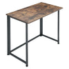 Foldable Vintage Industrial Metal Wooden Computer Desk Home Office Study Table