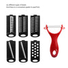 6 Blades Mandoline Slicer Vegetable Cutter Potato Onion Carrot Grater Chopper UK