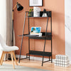 2 Tier Computer Desk PC Laptop Table with Storage Shelf Home Office Study Black
