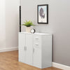 Modern White Sideboard Cabinet Cupboard Storage Furniture With Drawers & Doors