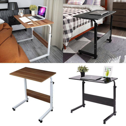 Adjustable Portable Laptop Table Computer Notebook Desk Trolley Sofa Bed Tray UK