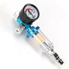 Mini Air Pressure Regulator Gauge Spray Gun & In-Line Water Trap Air Filter UK