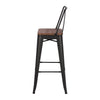 Industrial Metal Wood Bar Table + 2/4 Stools Set Breakfast Bistro Dining Chairs