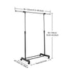 Single Clothes Rail Rack Garment Hanging Heavy Duty Organizer Coat Storage E 12