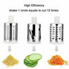 Multi-Manual Slicer Food Fruit Vegetables Fruit Cutter Rotary Grater 3 Blade