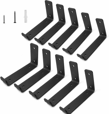 10x Heavy Duty Shelf Brackets for Scaffold Board Shelving Industrial Style 9inch