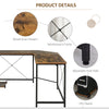 Corner L-Shape Computer Desk PC Workstation Writing Gaming Table Home Office