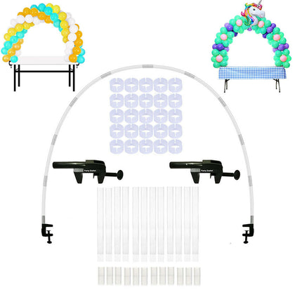 DIY Balloon Display Support Kit Arch Stand Frame Stick Pole Table Ballon Clips