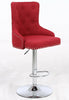 Blue Grey Pink Red Black Linen Button Detail Premium Monteray Bar Stools