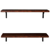 Set of 2 Floating Wall Shelves Picture Ledge Display Rack Book Hanging Shelf