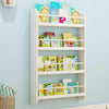 White Children Bookcase Kids Display Bookshelf Storage Unit Shelving Wooden Rack