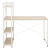 Corner Computer Desk with 4 Tier Bookshelf Home Office Study Desk Laptop Table