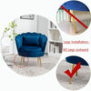 Single Lounge Chairs Arm Chair Velvet Tub Armchairs Metal Leg Armrests Sofa