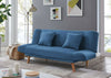 2 3 Seater Sofa Bed With Matching Cushions Wooden Legs