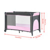 Portable Baby Travel Cot Crib Bassinet Bed Playpen Infants with Mattress Folding
