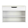 Shoe Bench Shoes Storage Organizer Cabinet PU Cushion Seat Home Entryway Hallway