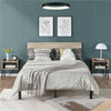 Industrial Side End Table Stackable Bedside Table Storage Nightstand for Bedroom
