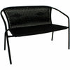 Garden Metal Wood Bench Outdoor Seating Cast Iron Rustic Patio 2 3 Seat Cushion