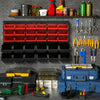 Wall Mounted Storage Boxes Bins& Board Set Garage DIY Tools Parts Rack Organizer