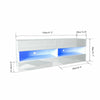 High Gloss TV Stand Entertainment Cabinet 4 Cubes Floating Wall Entertainment UK
