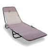 Sun Lounger Outdoor Garden Patio Recliner Bed Adjustable Back Foot Rest Chair