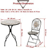 Bistro Set Outdoor Patio Garden Furniture Dining Kitchen Table Folding Chairs L
