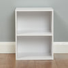 White 2 Cube Kids Bedroom Storage Unit Toy Tidy Playroom Bedside Table
