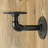 2/4Pcs Pipe Shelf Brackets Industrial Iron Rustic Wall Floating Shelves Supports