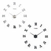 3D DIY Extra Large Roman Numerals Luxury Mirror Wall Sticker Clock Home Decor UK