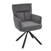 Velvet Swivel Dining Chairs Padded Seat Accent Armchair Home & Office Metal Legs