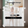 Retractable Pet Dog Gate Safety Guard Folding Baby Toddler Stair Gates Isolation
