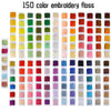 150 Colour Embroidery Floss Cross Stitch Organizer Storage Box Set Sewing Skeins