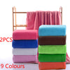 2PCS Large Cotton Beach Bath Towel Sports Travel Camping Gym Lightweight