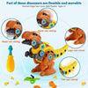 Take Apart Dinosaur 4-Pack DIY Construction Build Set Toy with Drills STEM Gifts