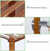 Plant Ladder Shelf Tall Rack Vintage Wall Furniture Rustic Wooden Display Stand