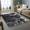 GREY BLACK MODERN DESIGN RUG SOFT LARGE LIVING ROOM FLOOR BEDROOM CARPET RUGS