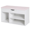 Wooden Shoes Cabinet Bench Hidden Storage Padded Seat Organiser