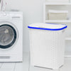 Laundry Basket Washing Clothes Storage Hamper Rattan Style Plastic Basket Large