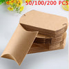 50/100/200Pcs Favor Box Cute Craft Paper Pillow Party Favour Gift Cake Candy Bag