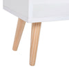 Free Standing Bookcase Shelves Unit Storage Cabinet w/ Two Doors White