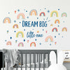 Colourful Rainbow Mountain Children Wall Sticker Nursery Kids Baby Room Decor