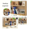 Wooden Desk Bookshelf Desktop Storage Organizer Display Rack Bookcase Shelf ~UK