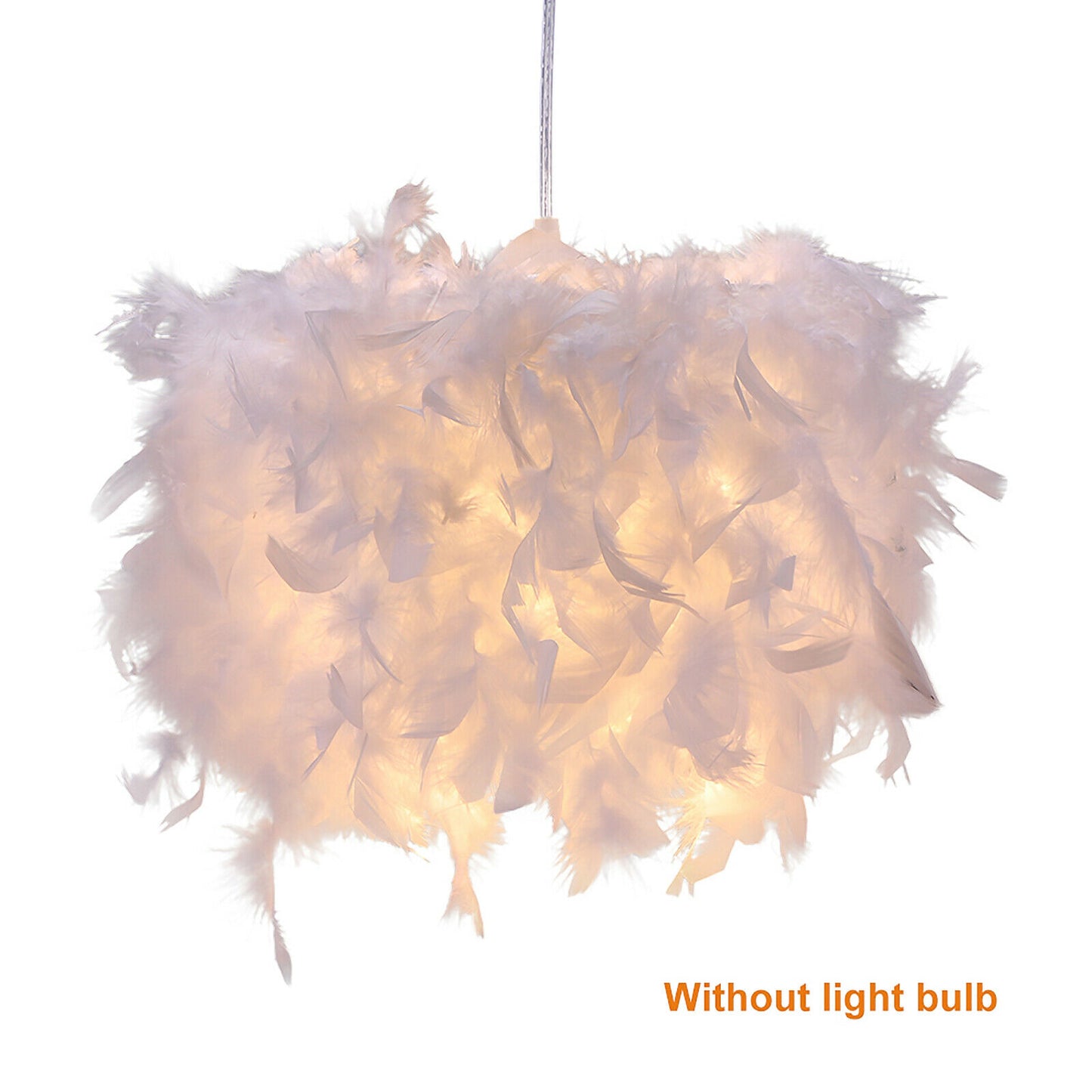 Feather Light Shade Ceiling Pendant Living Bedroom Nordic Style Lampshade Morden